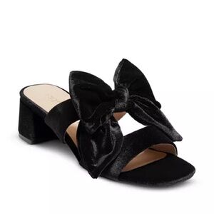 Jack Rogers Size 8M Heidi Slip On Embellished Mid Heel Sandals Velvet